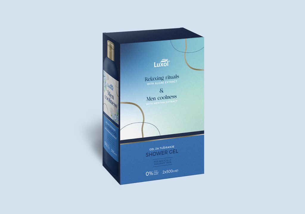 DUO PACK shower gel Men Relaxing 2x500ml mockup