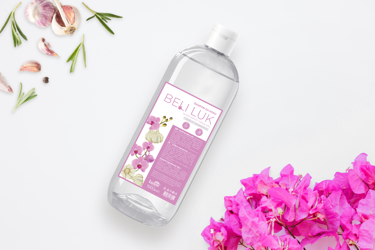 Šampon BELI LUK sa ekstraktom belog luka 1000ml 2 Luxol Univerzalni šampon Beli luk